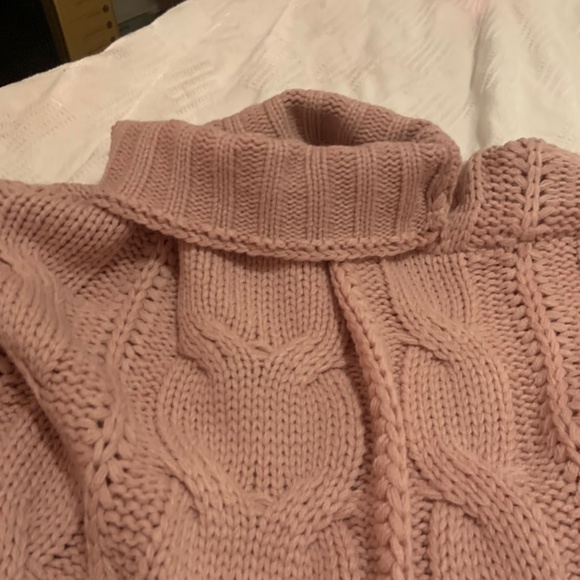 NWOT Pink Turtle Neck Pullover Dress - Picture 11 of 12